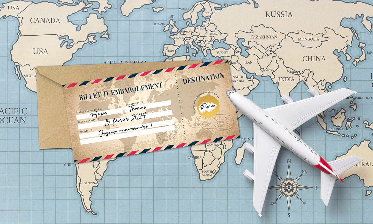 Nouvelle tendance : Annoncez la destination de vos prochaines vacances avec une carte à gratter surprise