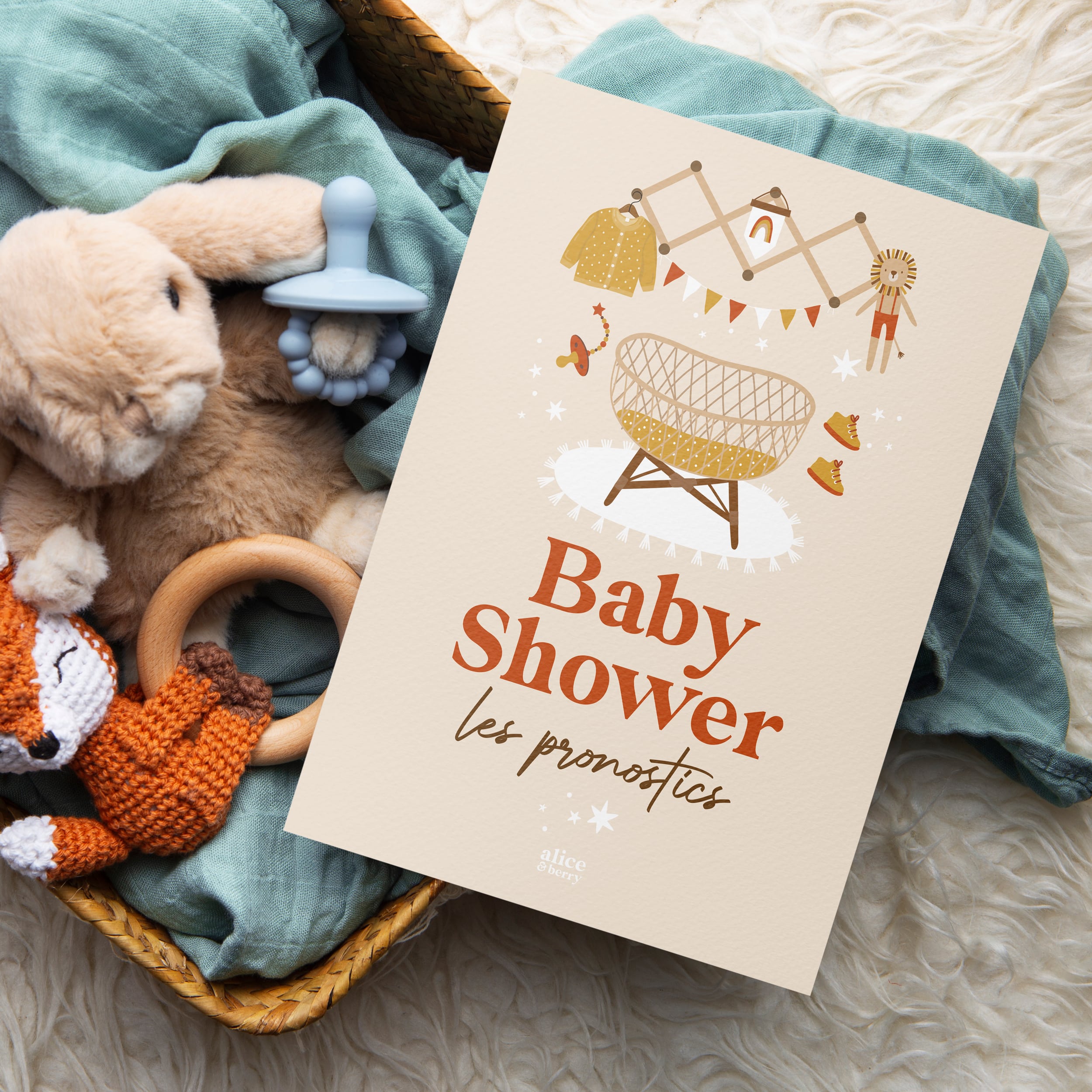 Cartes Pronostics Baby Shower