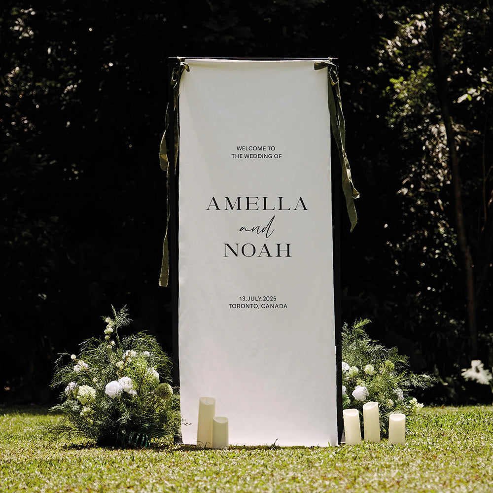 Panneaux personnalisés sur tissu