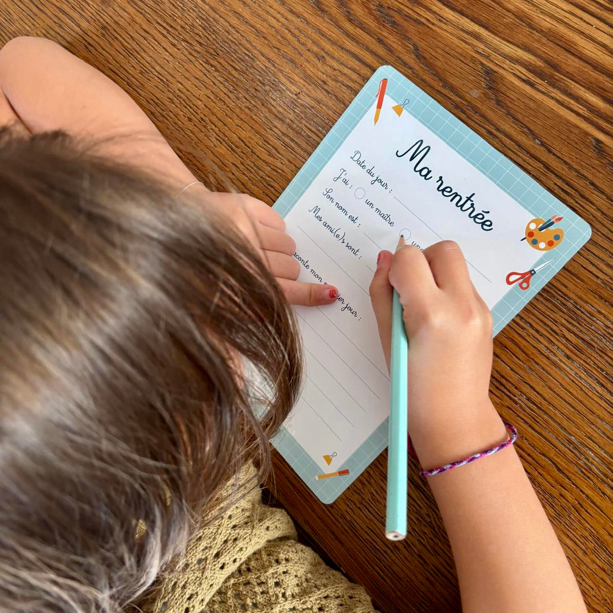 Carte Souvenir Rentrée Scolaire – Photo Enfant École Primaire