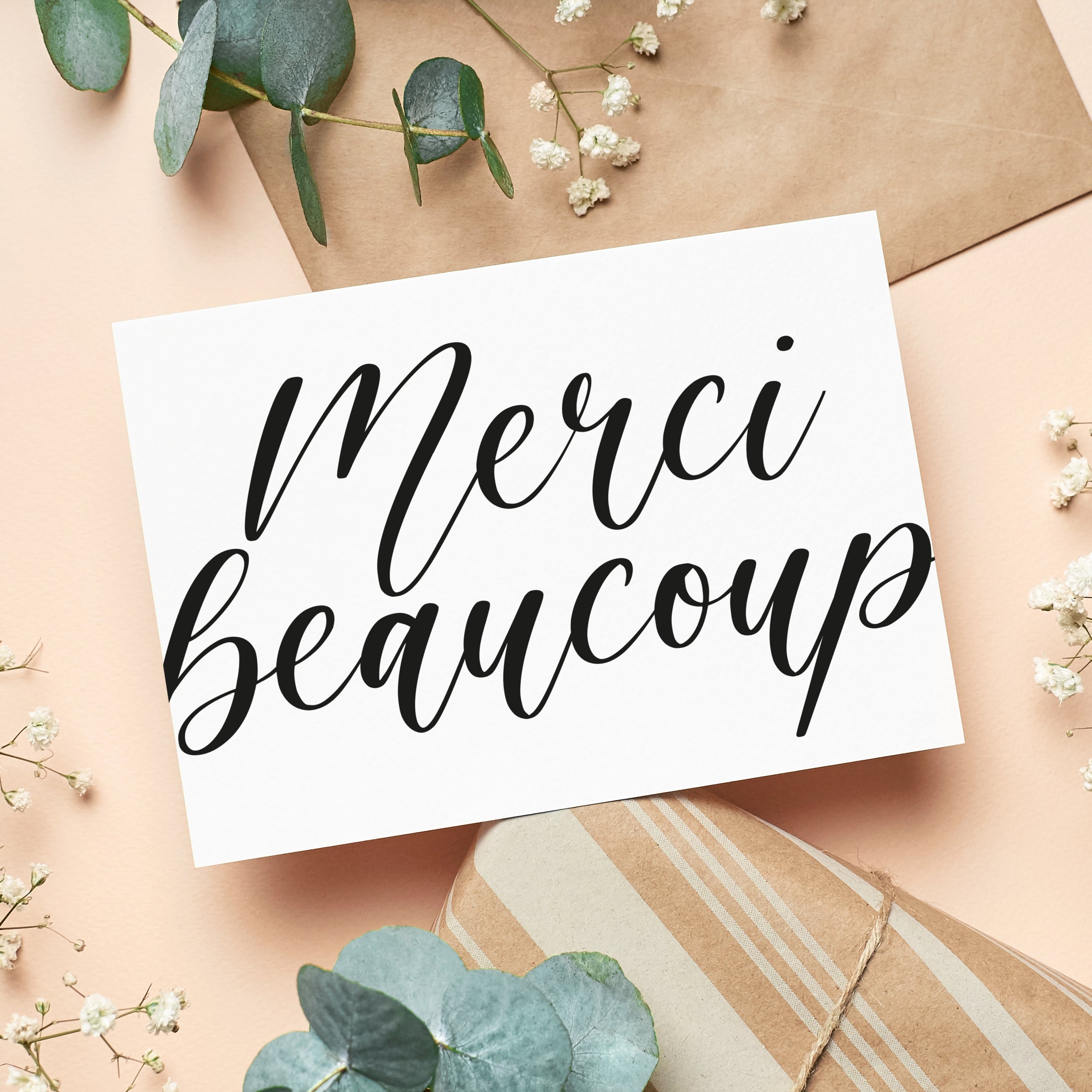 Cartes de remerciement « Merci beaucoup »