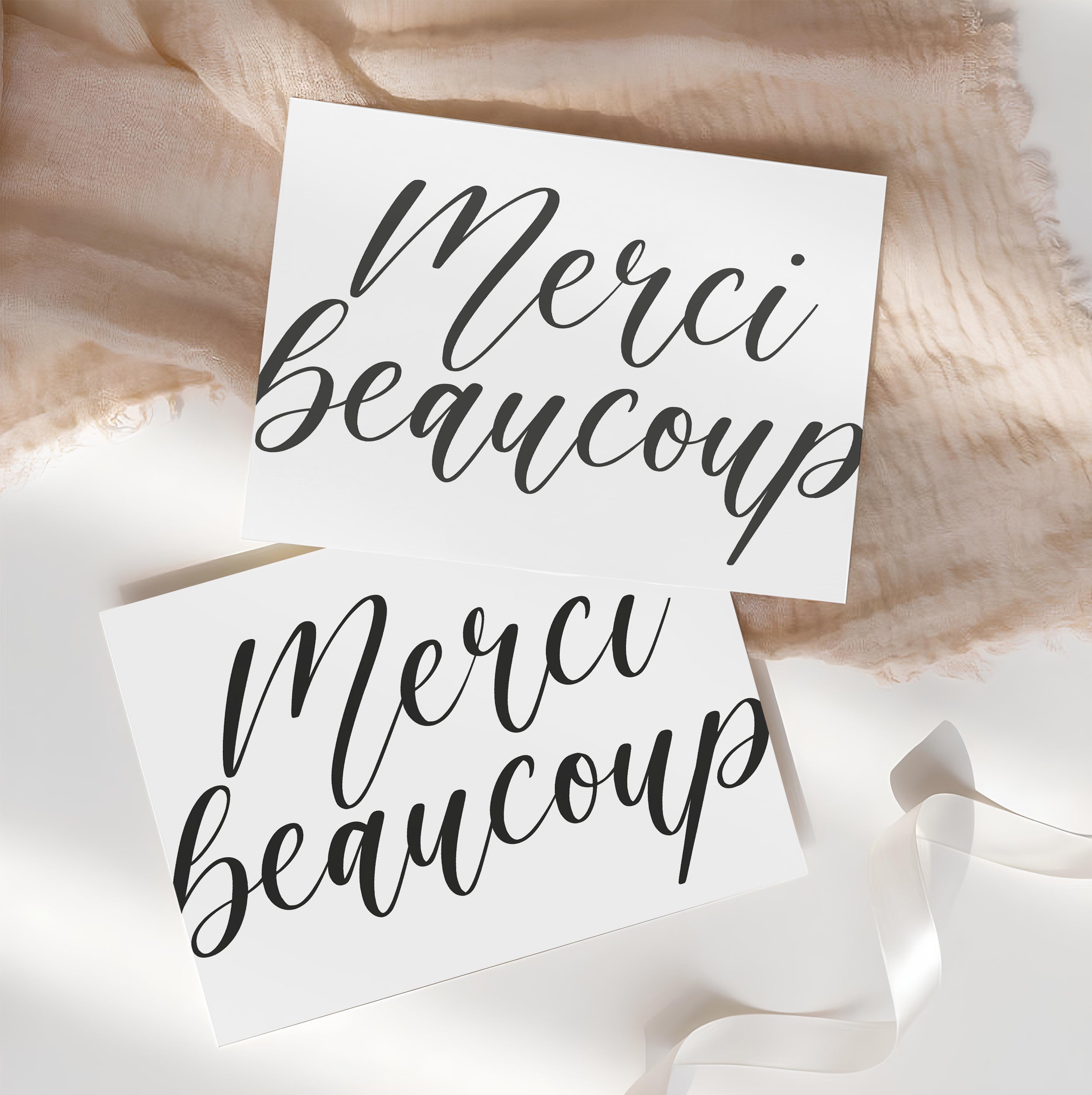 Cartes de remerciement « Merci beaucoup »