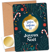 Carte à Gratter Noël Personnalisable – Carte Cadeau Surprise