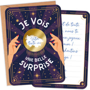Carte à Gratter Cadeau | Surprise Personnalisable Boule de cristal Oracle