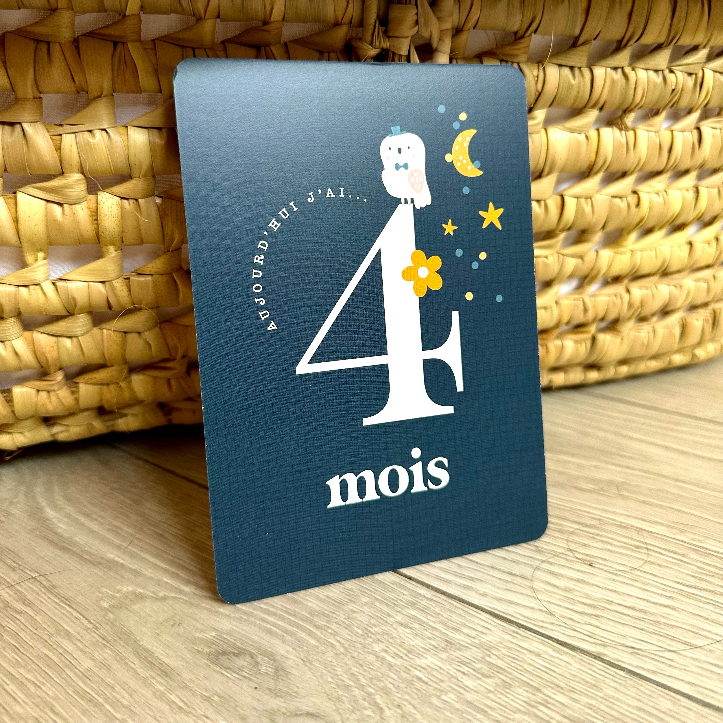 Cartes Moiniversaires Bébé | Moisiversaire de 1 à 12 Mois (16 cartes)