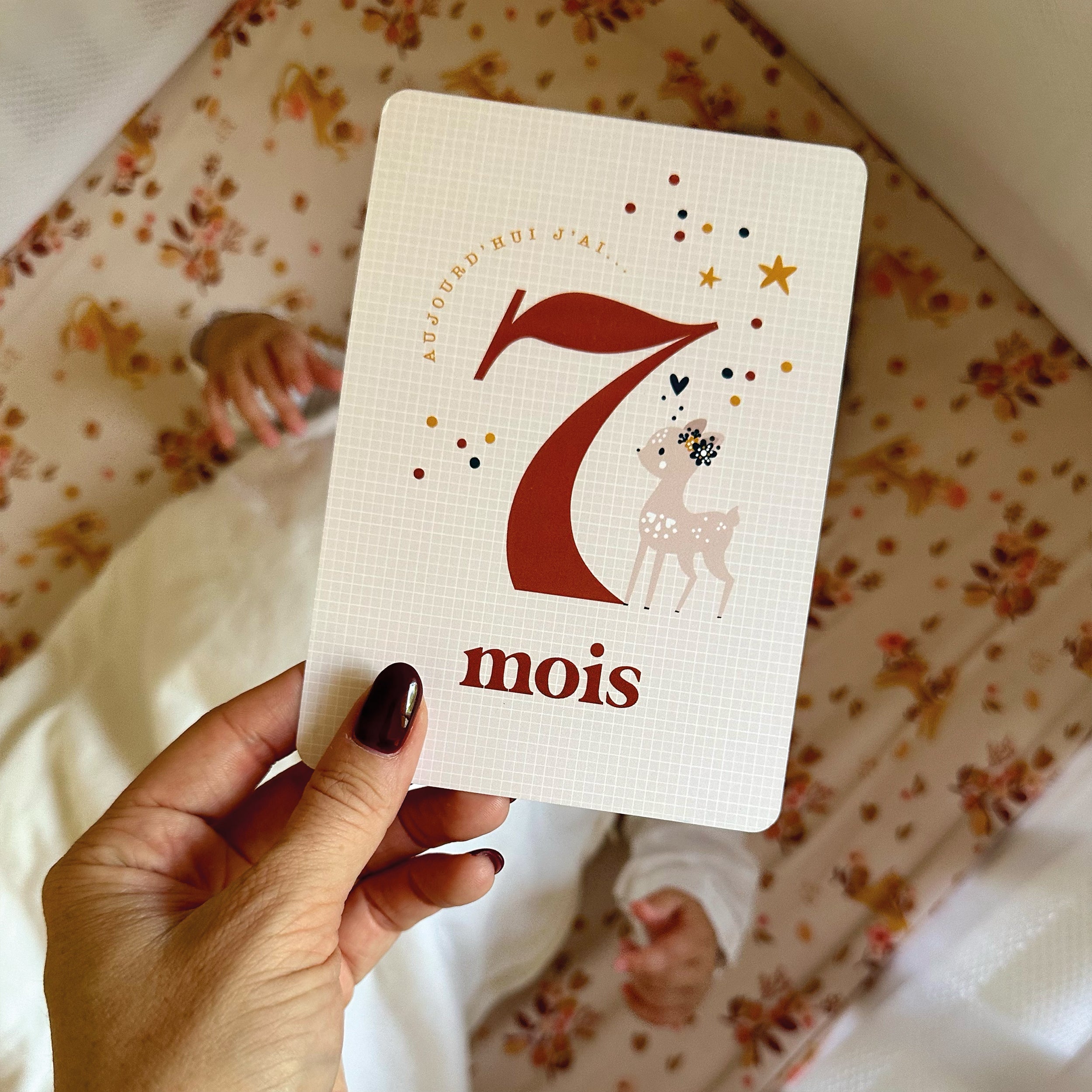 Cartes Étapes & Moiniversaires Bébé | Pack Complet de Souvenirs (40 cartes)