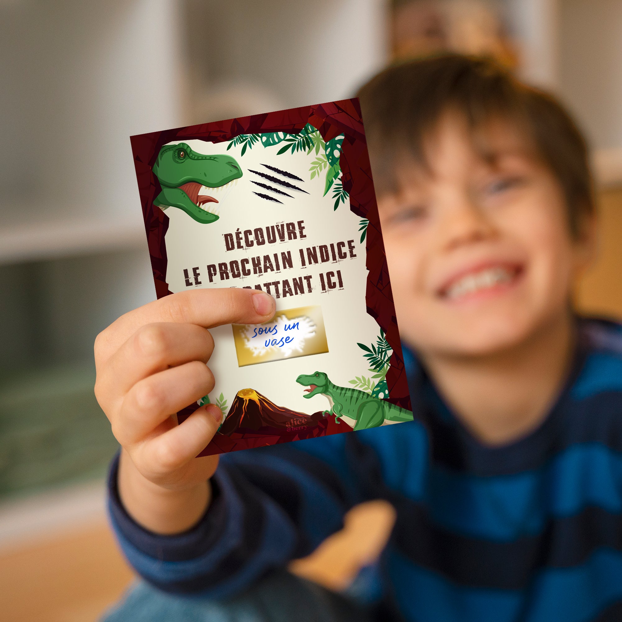Chasse au Trésor à Gratter Enfant | Dinosaure