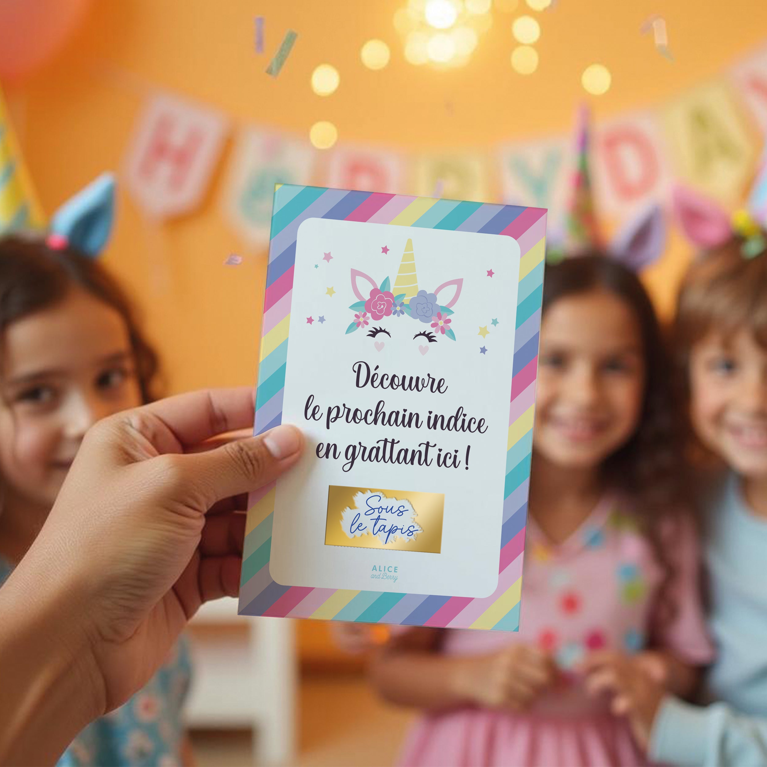 Chasse au Trésor à Gratter Enfant | Licorne