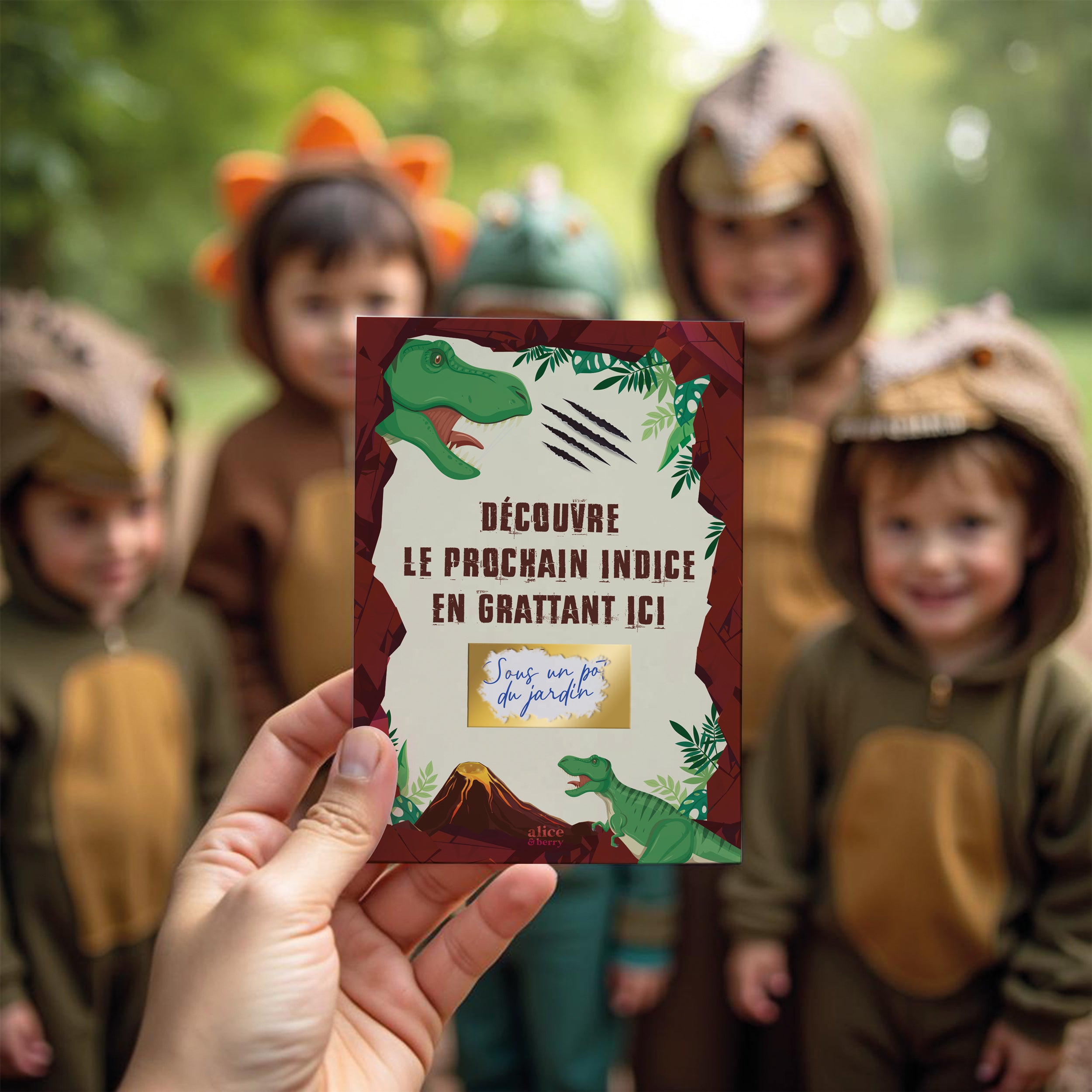 Chasse au Trésor à Gratter Enfant | Dinosaure