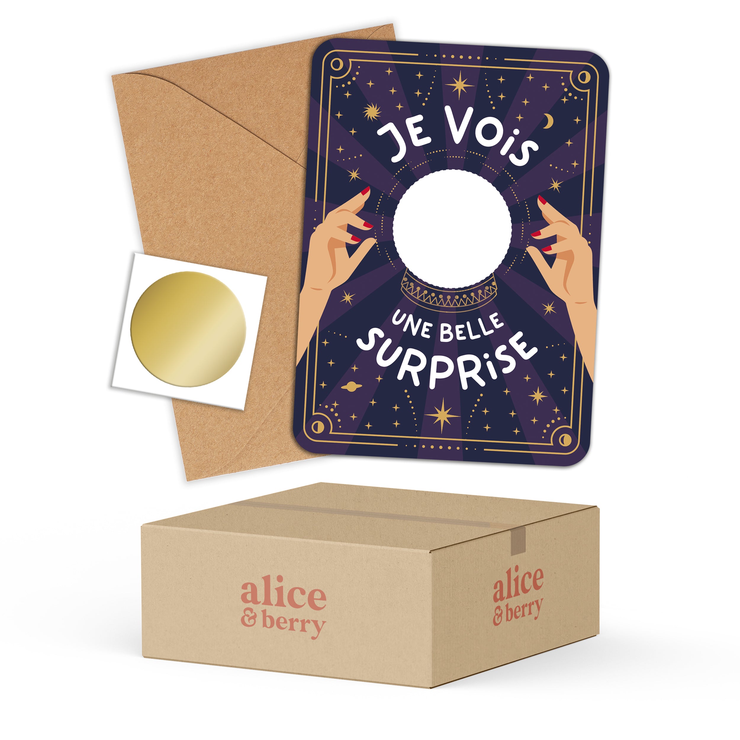 Carte Boule de cristal à gratter (B2B)