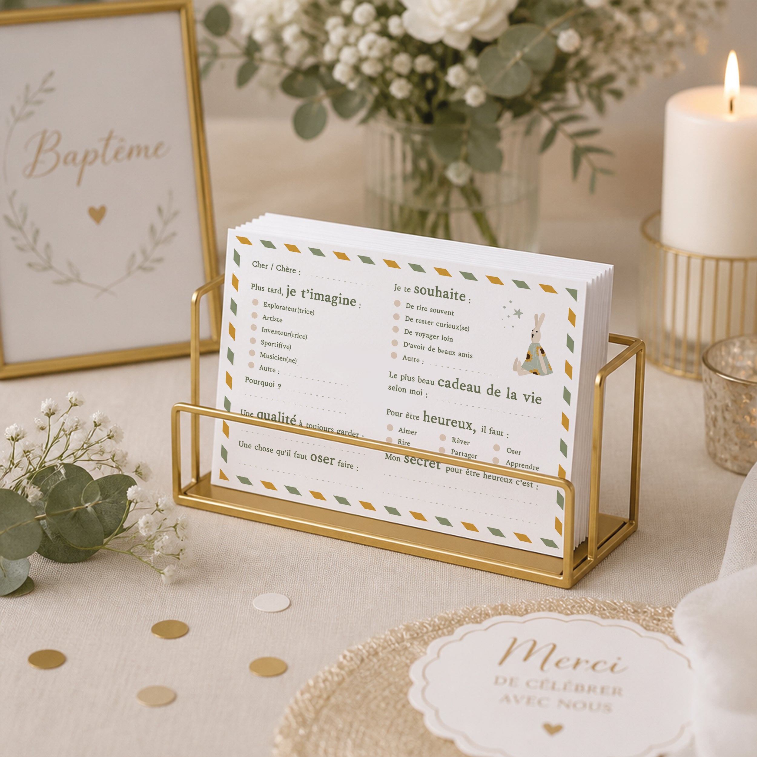 Cartes Livre d'Or Naissance & Baptême
