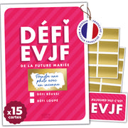 Cartes à gratter EVJF – 15 défis personnalisables Team Bride