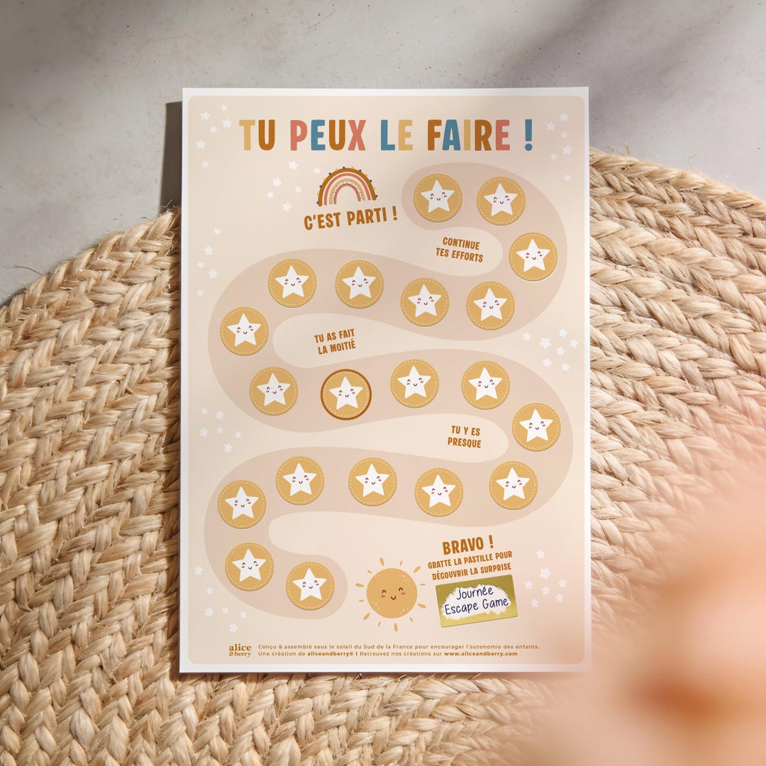 Tableau de motivation enfant