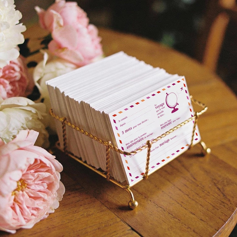 Cartes livre d'or mariage inclusif - verso