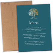 Cartes de Remerciement Décès Arbre de Vie