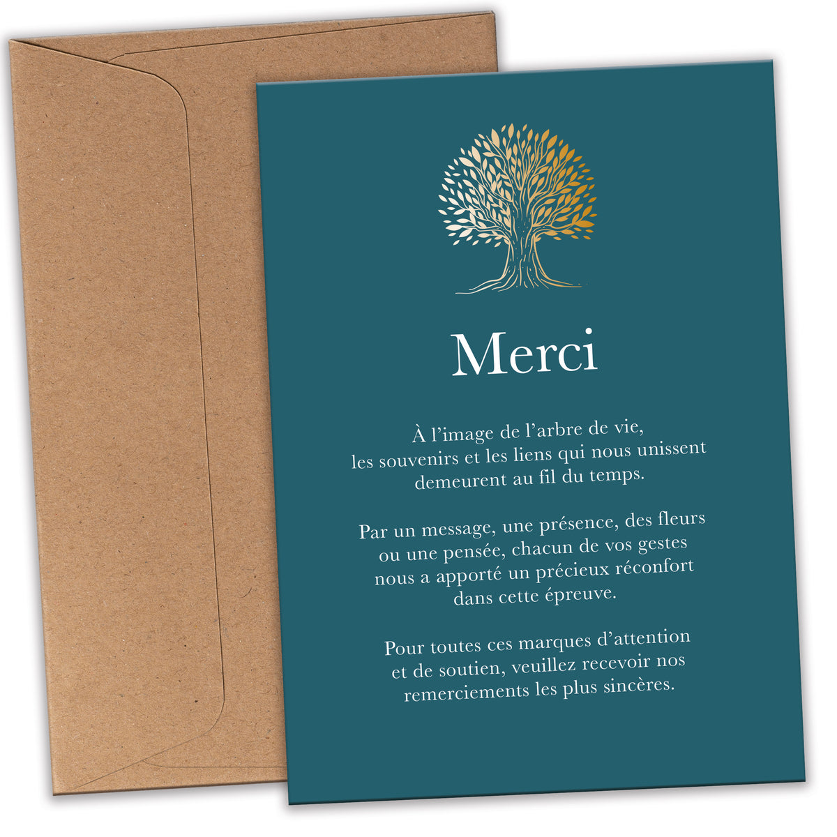 Cartes de Remerciement Décès Arbre de Vie
