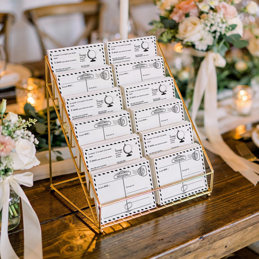 Pack cartes livre d'or mariage prêtes à distribuer aux invités