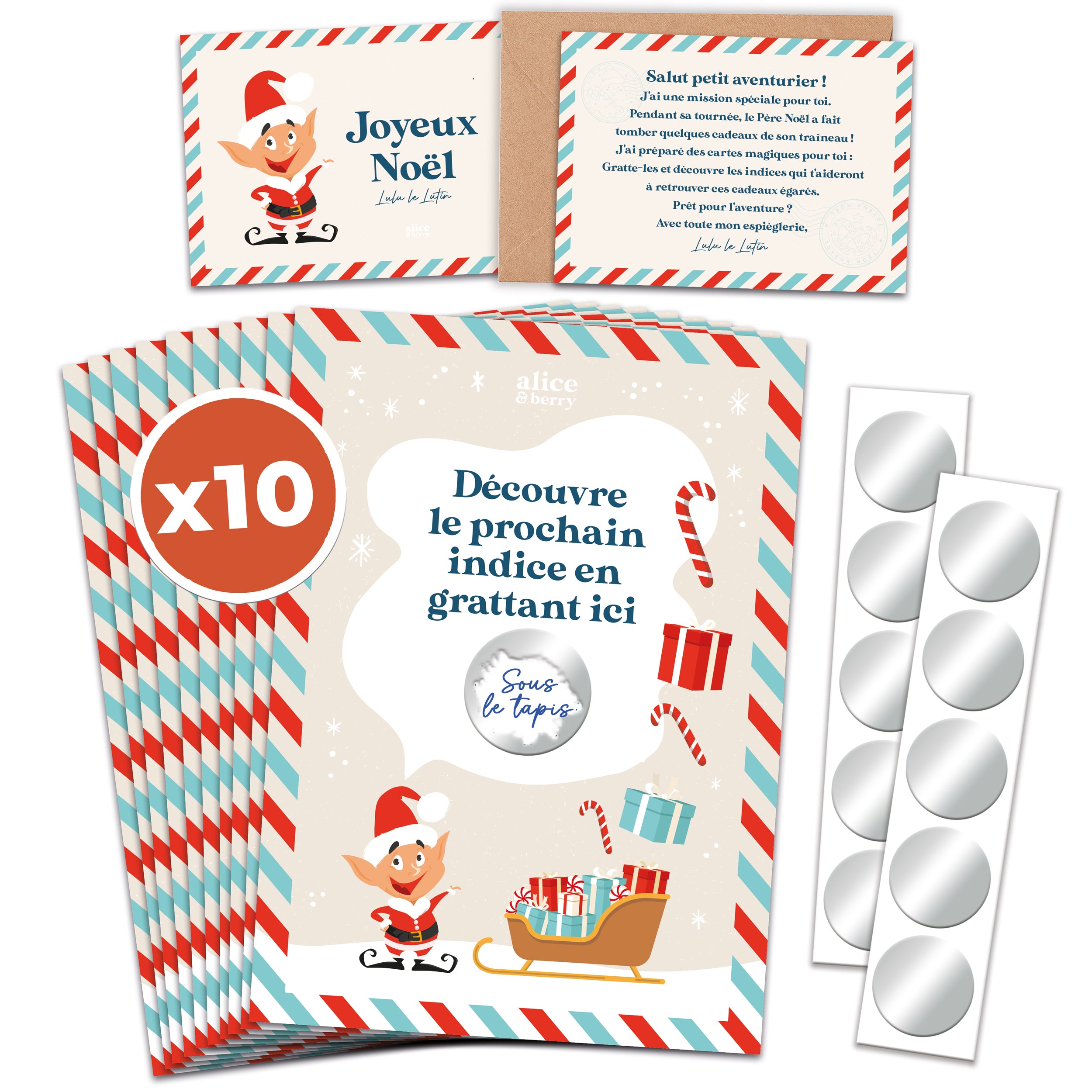 Chasse au Trésor à Gratter Enfant | Noël