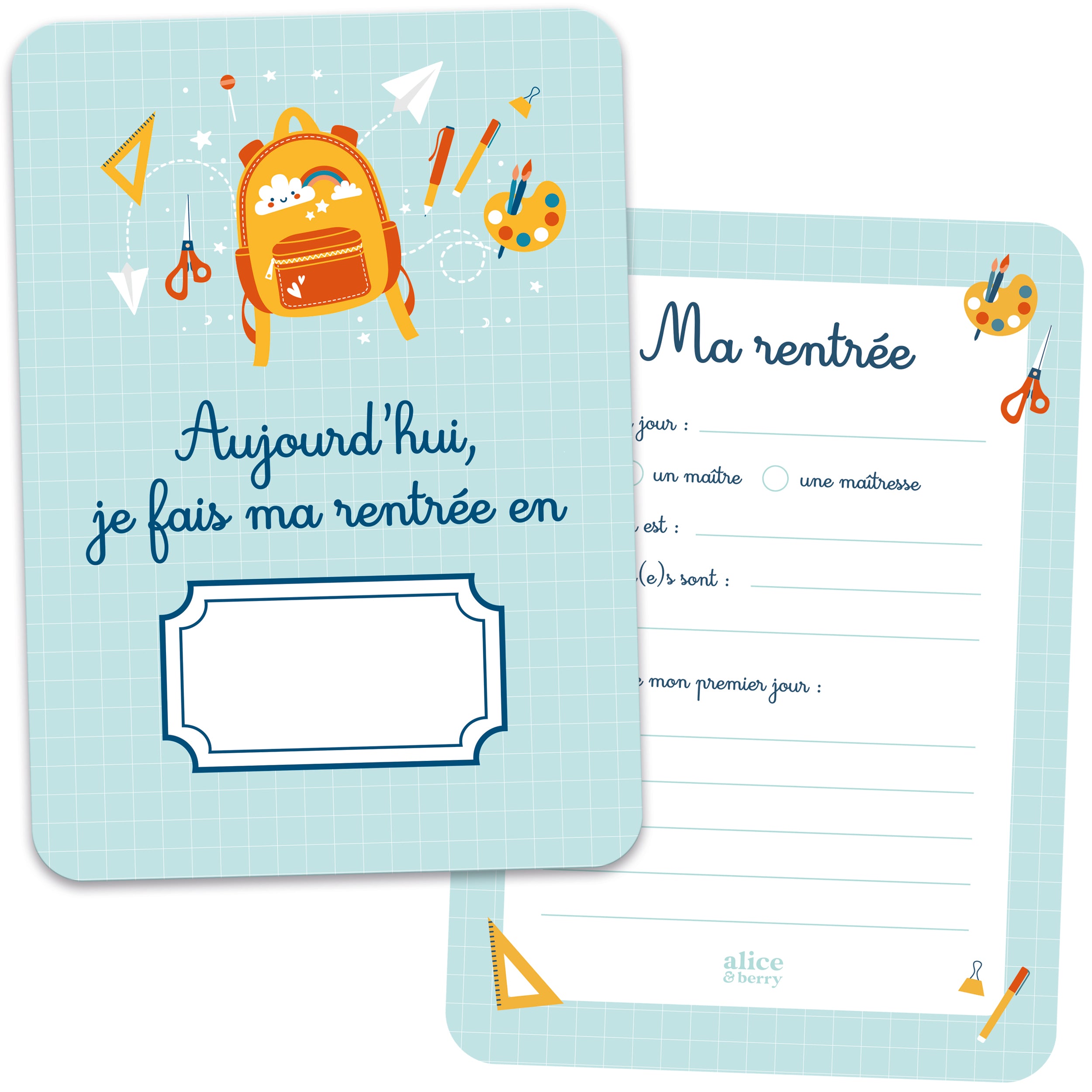 Carte Souvenir Rentrée Scolaire – Photo Enfant École Primaire