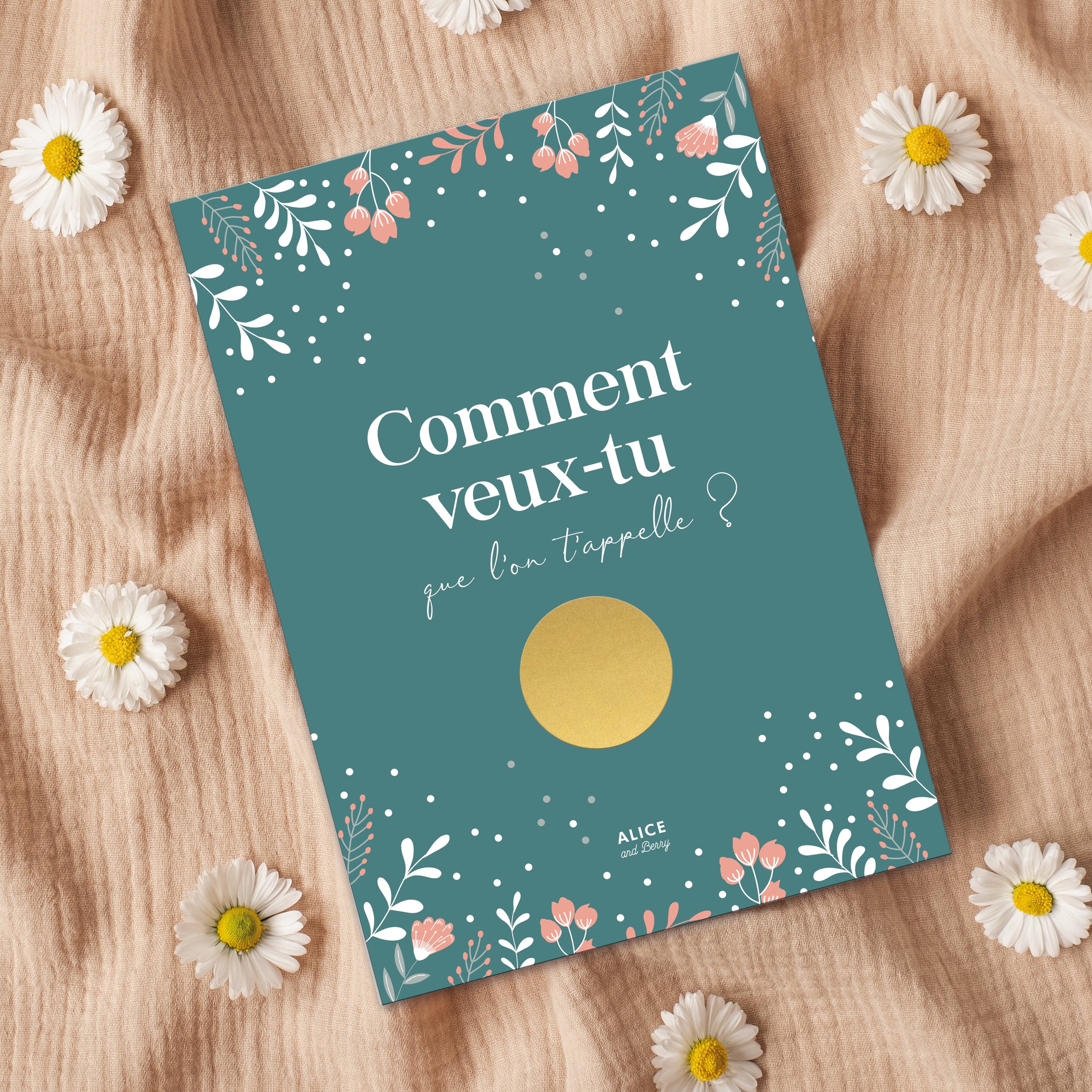 Carte à gratter annonce grossesse Mamie