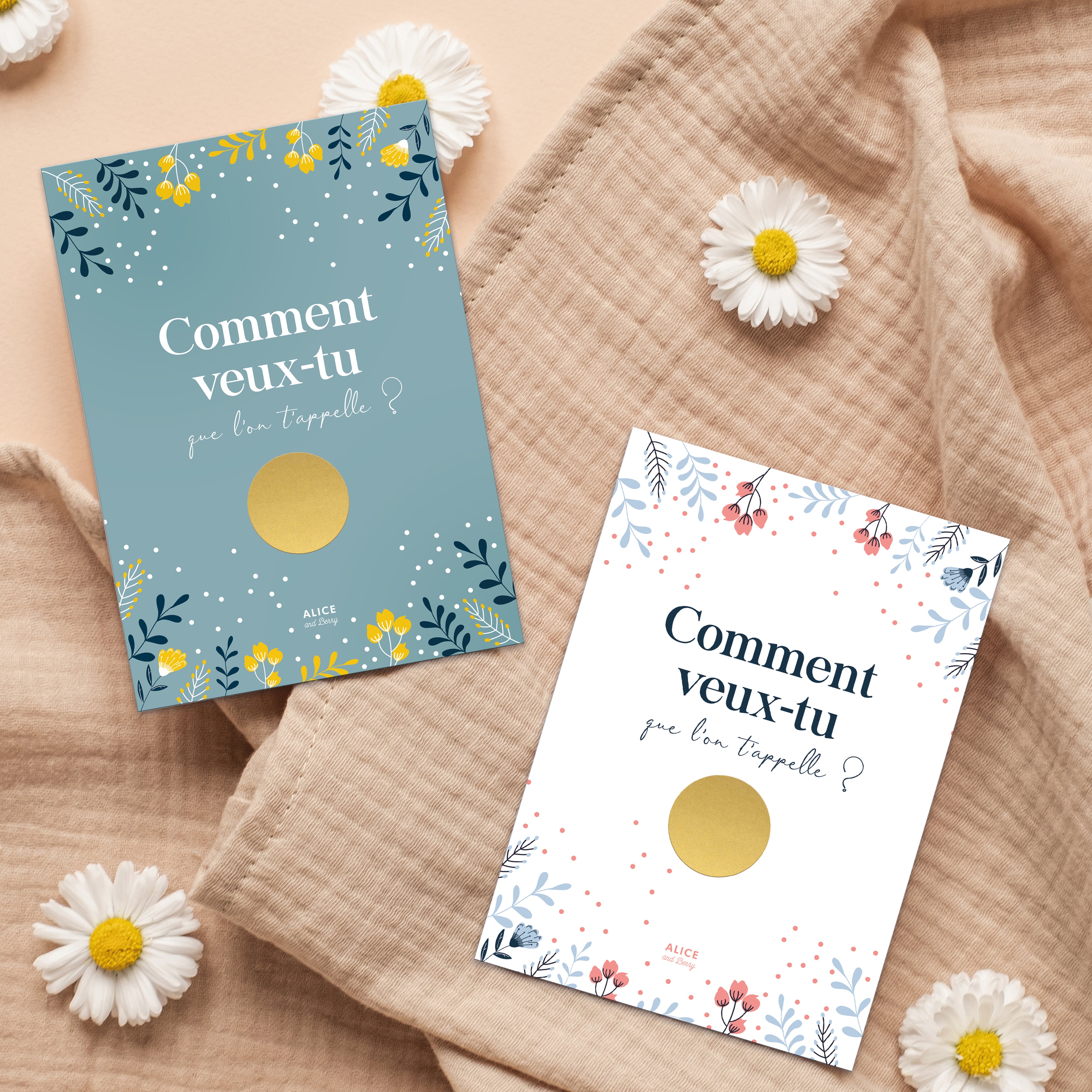 Carte à gratter annonce grossesse Tonton