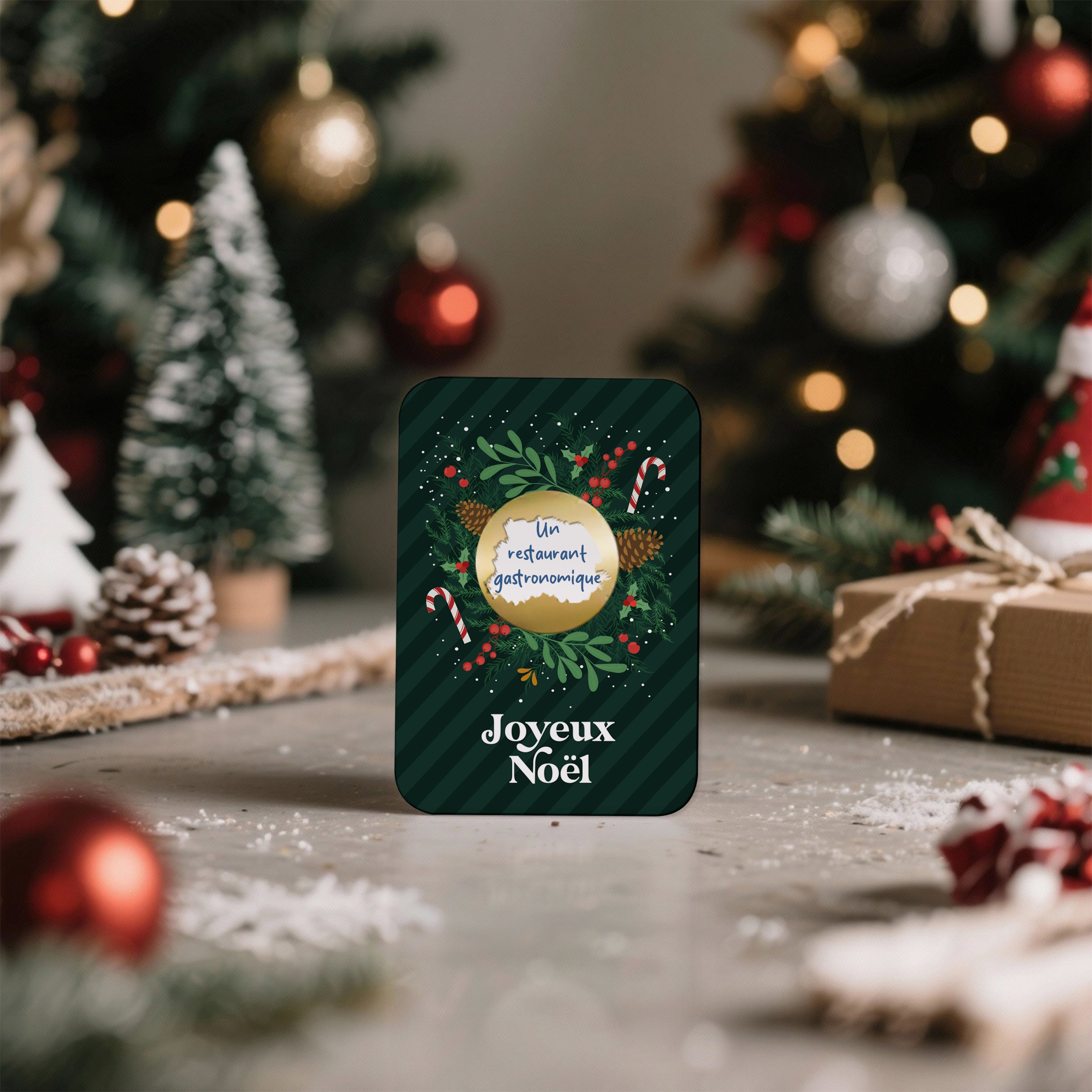 Carte à Gratter Noël Personnalisable – Carte Cadeau Surprise