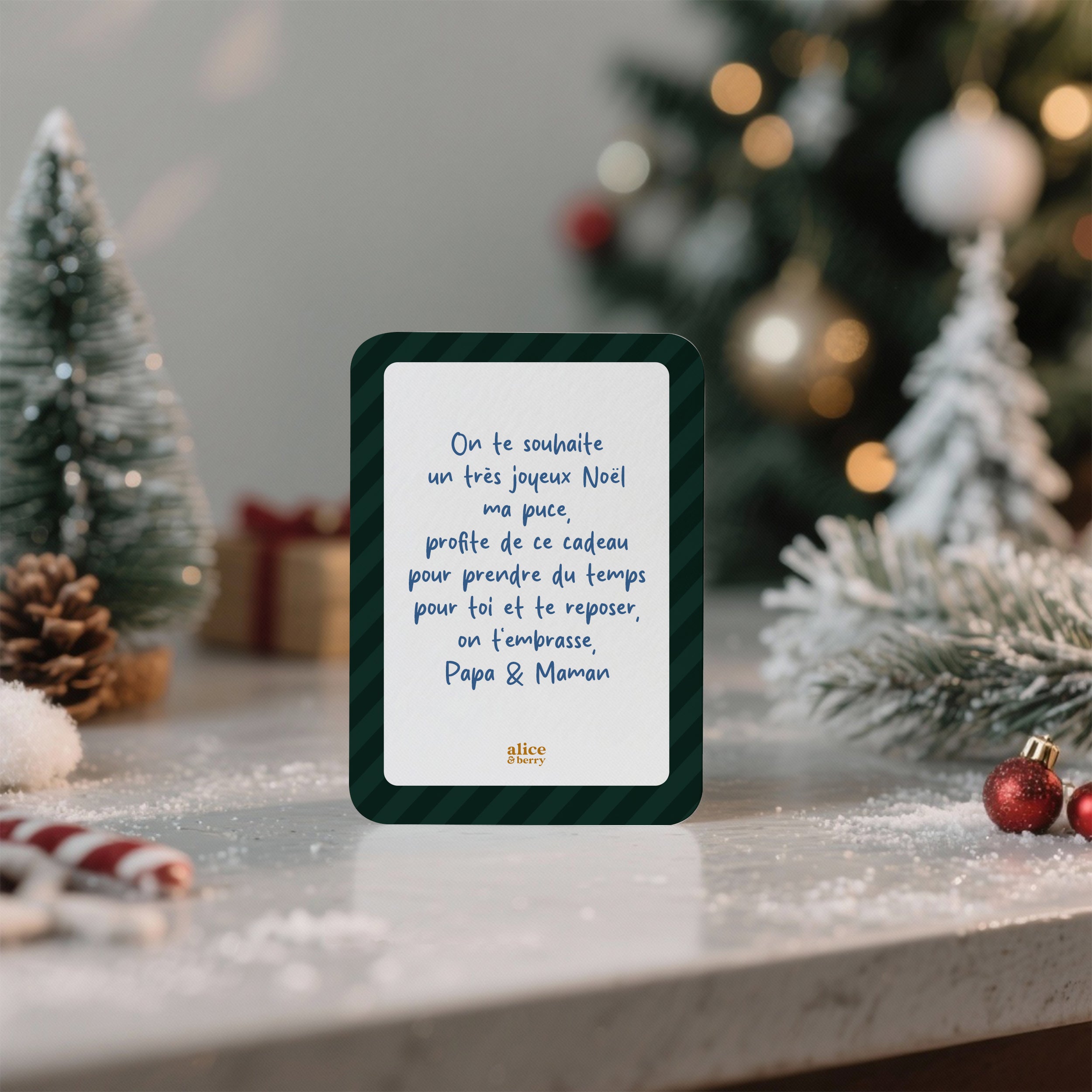 Carte à Gratter Noël Personnalisable – Carte Cadeau Surprise