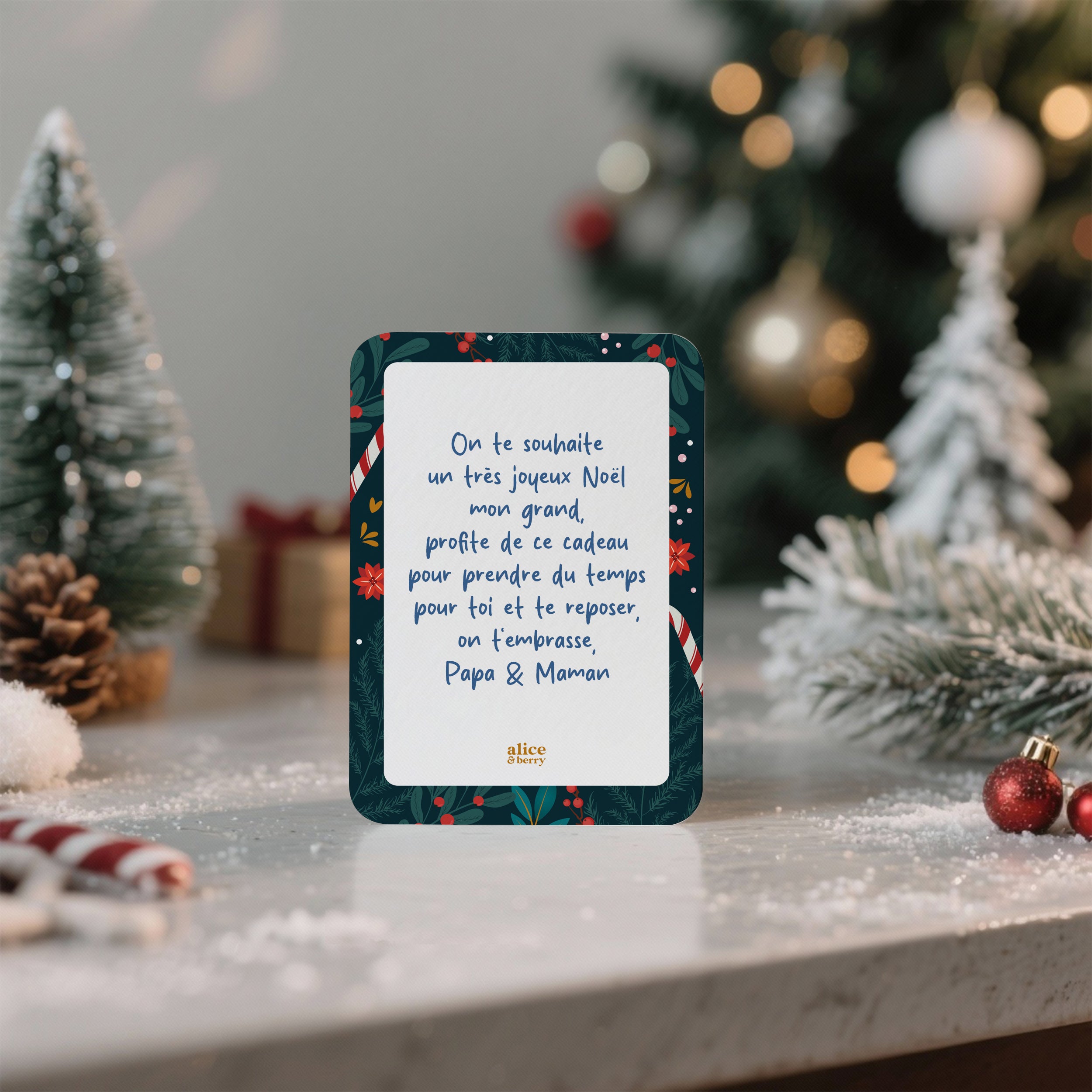 Carte à Gratter Noël Personnalisable – Carte Cadeau Surprise