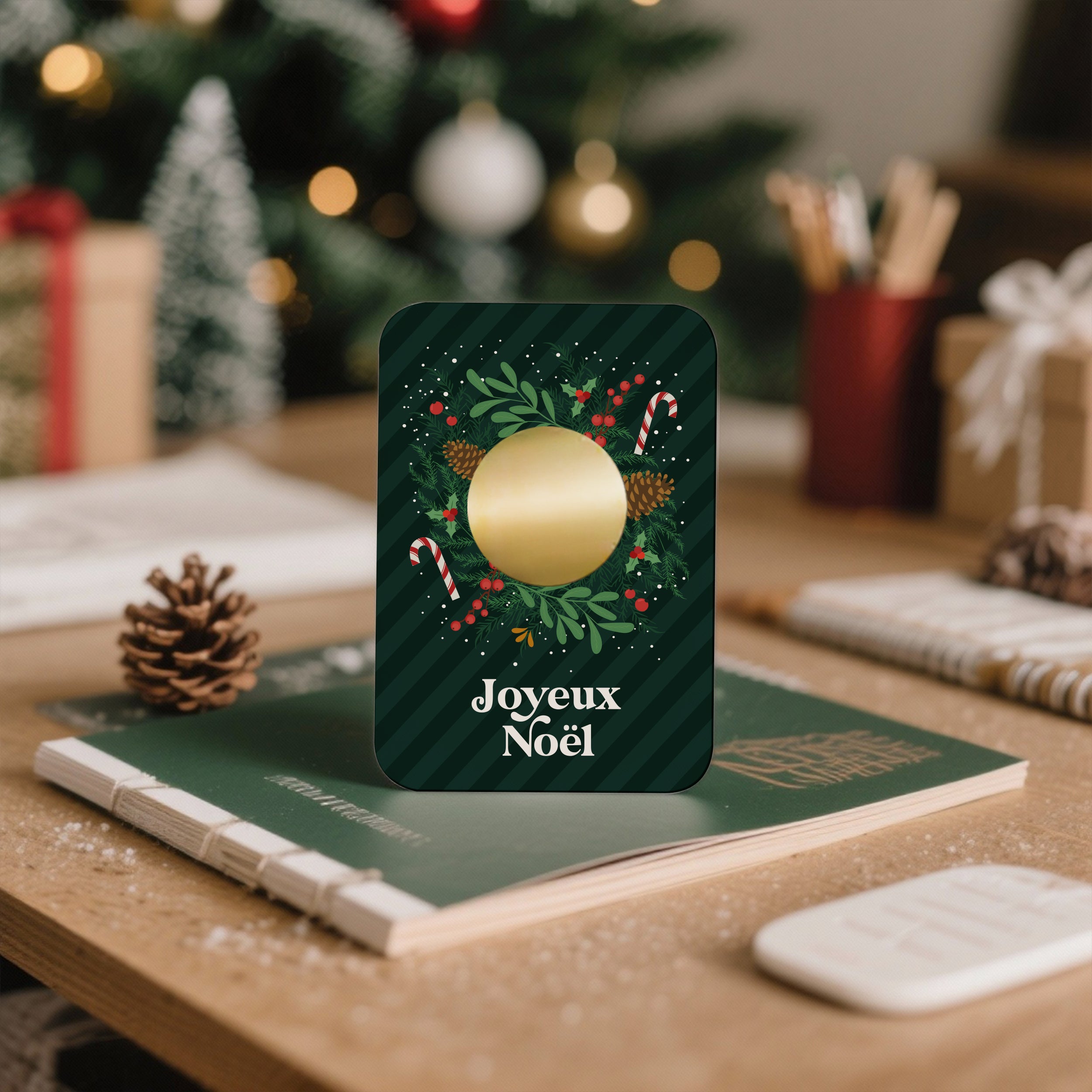 Carte à Gratter Noël Personnalisable – Carte Cadeau Surprise