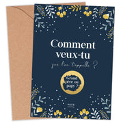 Carte à gratter annonce grossesse Papy