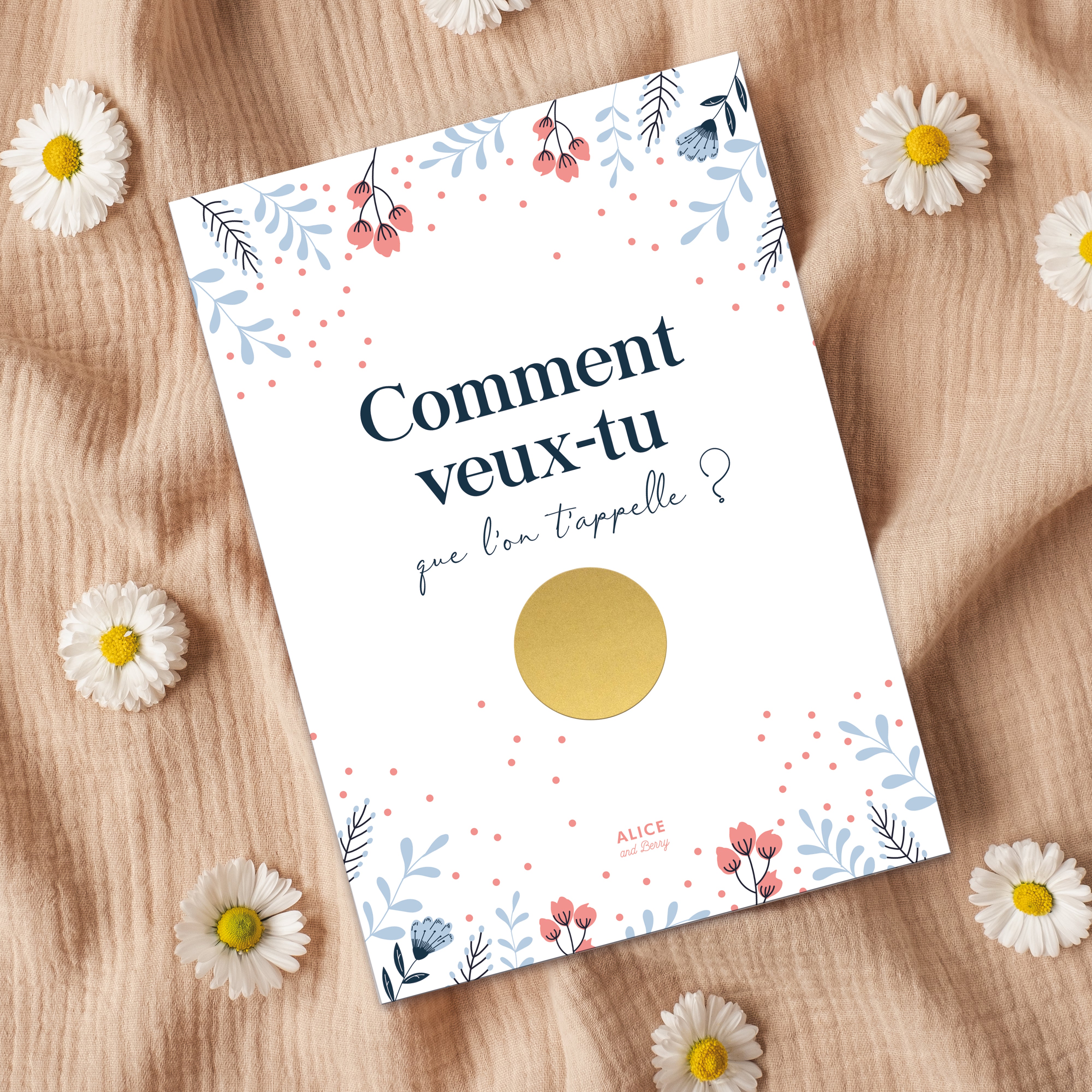 Carte à gratter annonce grossesse Tata