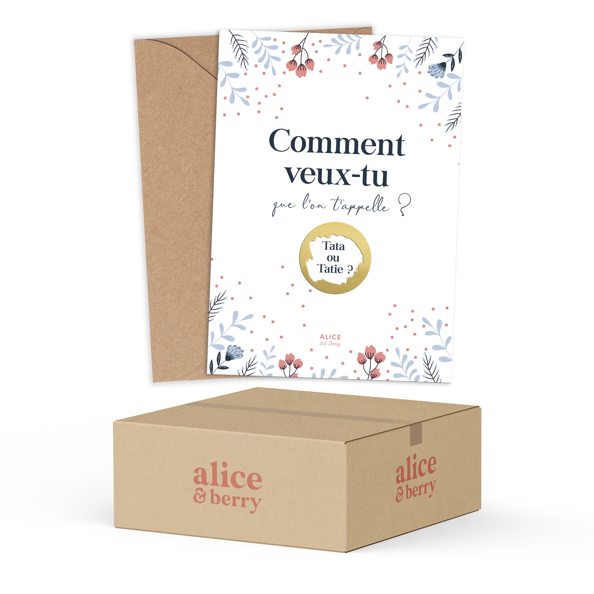 Carte annonce grossesse - Tata (B2B)