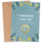 Carte à gratter annonce grossesse Tonton